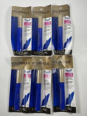 LOT OF 6 L'Oreal Voluminous Original 5X Fuller Lashes Mascara 900 Cobalt Blue • $27.94