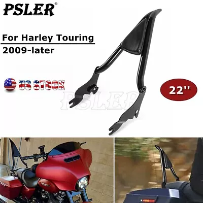 $104.49 • Buy Tall Backrest Sissy Bar Fit For Harley CVO Touring Road King Glide Street Glide