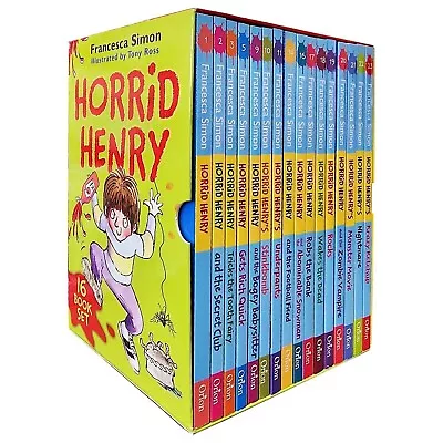 Horrid Henry Collection 16 Books Box Set By Francesca Simon Tony Ross NEW • £19.95