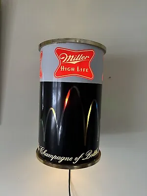 Vintage 1970 Miller High Life Bouncing Ball Rotating Wall Mounted Beer Sign • $285