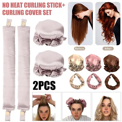 Heatless Curling Rod Headband No Heat Hair Curler Silk Curls Soft Hair Rollers • $14.85