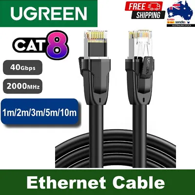 Ugreen CAT8 Ethernet 24AWG RJ45 Network Cable 2000Mhz Lan Wire Internet Router • $19.95