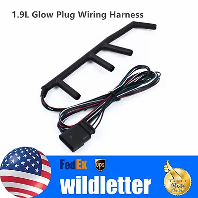 1.9L Glow Plug Wiring Harness Kit For VW Mk4 Golf Jetta Beetle TDI GLS 2002-2003 • $23.75