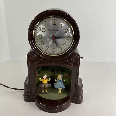 Vintage MasterCrafters Swinging Boy And Girl Clock - For Repair • $72.99