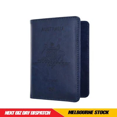 $9.99 • Buy Slim PU Leather Travel Passport Wallet Holder RFID Blocking ID Card Holder