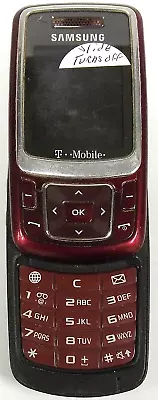 Samsung SGH-T239 - Red And Silver ( T-Mobile ) Cellular Slider Phone • $5.09