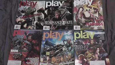 Lot Of 6 Play Video Game Magazines 2008-2010 Playstation 3 Xbox 360 Wii Ps3 Ps2 • $74.99