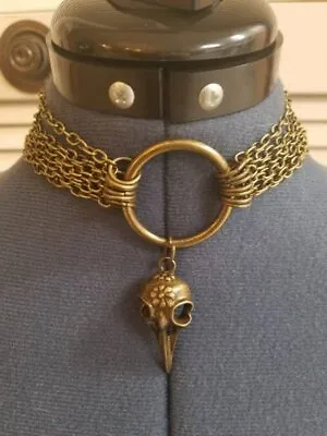 $2.57 • Buy Steampunk RAVEN Pendant Necklace Chocker Necklace Boho Jewelry Steampunk Jewelry