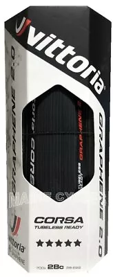 Vittoria Rubino Pro Tubeless Ready G 2.0 700 X 28 All Black With Sealant Option  • $55.90