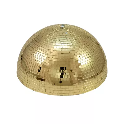 Eurolite Half Mirror Ball 50cm 500mm Gold Rotating Lighting Effect Decor Venue • £150