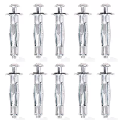 £3.98 • Buy 10x Heavy Duty Door Anchor Plug Screws For Plasterboard Hollow Wall Fixings M4