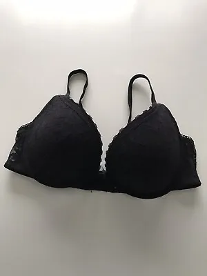 Marie Melli Black Underwired Padded Pre-Loved Bra Size 38C • £7.99