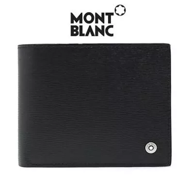 MONTBLANC Westside Horizontal 6CC Leather Money Clip 114687 New Model  • $455.71