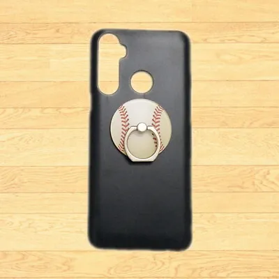 Case For Phones 3D Cute Baseball Finger Ring Holder Black Back Hard Skin Cover • $8.97