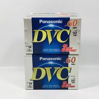 Panasonic DVC 60 Digital Video Cassettes Lot DVM60EJ For Video Cameras Mini DV • $19.99