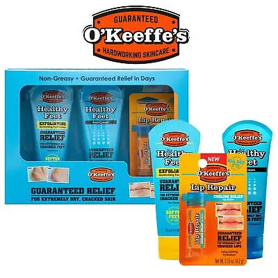 O'Keeffe's Hand Creams Foot Creams Lip Balms Body Lotions Dry & Cracked Skin • £15.95