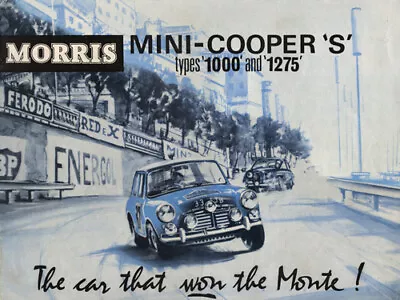 A3 MORRIS MINI 60's MKI COOPER 'S' 1000 & 1275 Advert Wall Poster Art Picture • £5.95