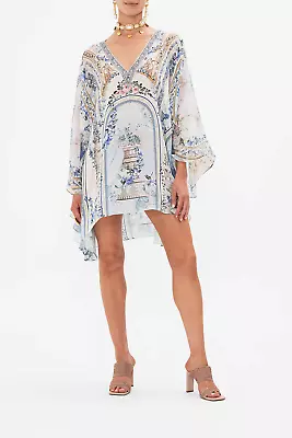 CAMILLA Season Of The Siren Raglan Sleeve Flared Kaftan RRP $699 • $296