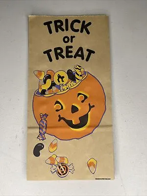 5 Vintage American Greeting Corp Halloween Jack O Lantern Treat Or Treat Bags • $7.99