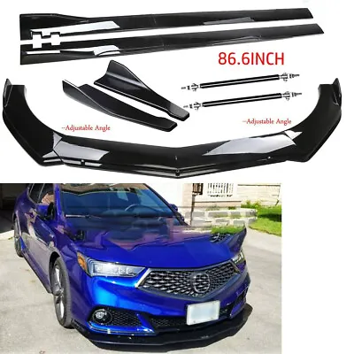 Front Bumper Lip Splitter 86.6 Side Skirts Rear Lip For Acura TLX Aspec 2015-22 • $99.99