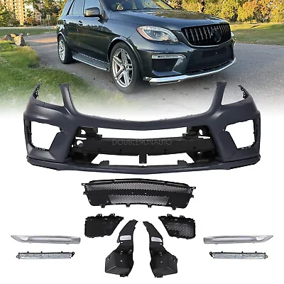 AMG Style Front Bumper Kit W/Grille PDC Holes For 2012-2014 Mercedes Benz ML350 • $729