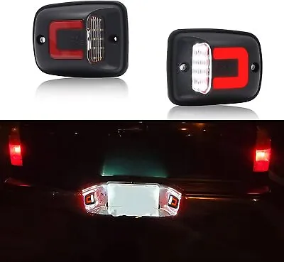 $16.59 • Buy For 1995-2004 Toyota Tacoma RED TUBE LED License Plate Light Rear Bumper Lamp 2x