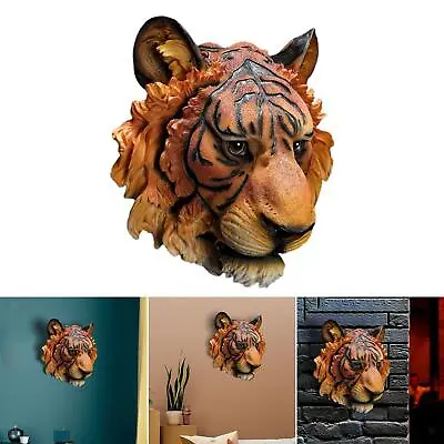 Animal Heads Wall Decor Wall Sculpture Bust Statue Resin Statues For Decoration • $34.86