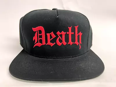 Mishka MNWKA X DEATH RED SNAPBACK NWOT *RARE* BLK Y2k Streetwear 90s • $50