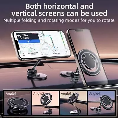 720° Foldable Car Phone Holder Magnetic Mount Stand For IPhone 14 13 12 Pro Max • $18.89