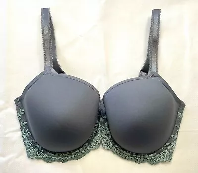 NWOT Wacoal Womens 34DDD Embrace Lace Contour Bra 853191 Hushed Green • $26.99