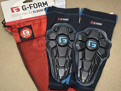 New G-Form Youth Pro-X2 Elbow Pads Black Blue L/XL Large / Extra Large • $24.99