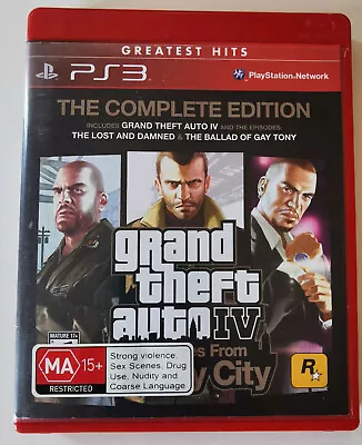 Grand Theft Auto IV - The Complete Edition (PlayStation 3 2010) With Manual • $15