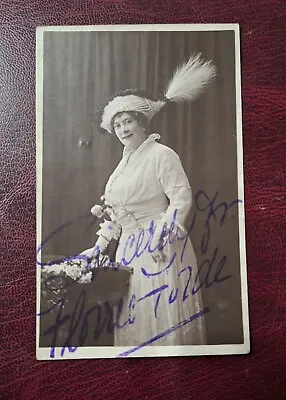Signed Postcard Of Popular Music Hall Star Florrie Forde. • £4.99