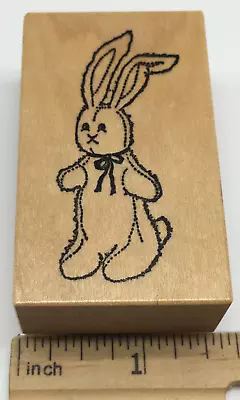 PSX Bunny Stuffed Animal Doll Toy E733 Rubber Stamp Rabbit Easter Spring • $4.95