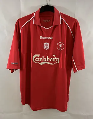 £119.99 • Buy Liverpool UEFA Cup Final 2001 Home Football Shirt 2000/02 (XL) Reebok A904