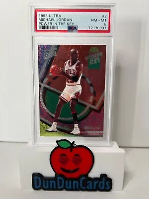 1993 Fleer Ultra #2 Michael Jordan Power In The Key Psa 8 Bulls #goat • $229.99