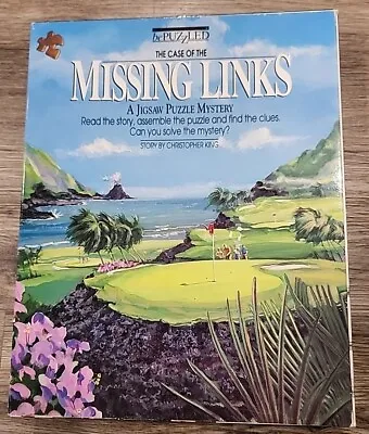 Bepuzzled The Case Of Missing Links Puzzle Mystery Vintage Golf Pieces Sealed • $15