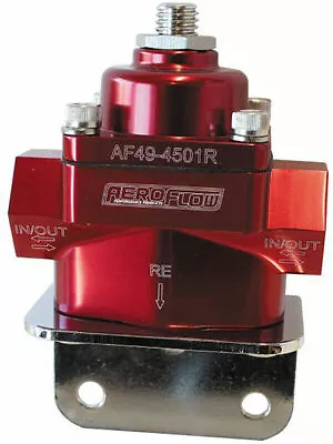 Aeroflow Bypass Fuel Pressure Regulator 4.5-9PSI  -8 ORB Ports  (AF49-4501R) • $94.50