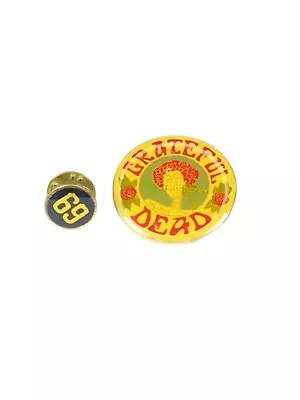 Vintage Grateful Dead Rock N' Roll Music Group Pin + Bonus '69 Pin • $14.99