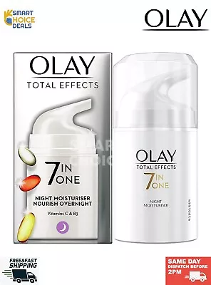 Olay Total Effects 7 In 1 Anti Ageing Night Firming Moisturiser 50ml | Nourish  • $25.07