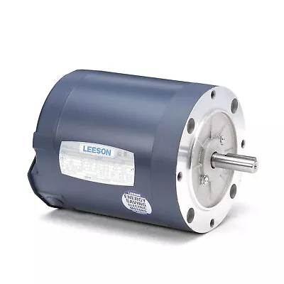 Leeson 110446.00 Electric Motor 1/3 HP 3450 Rpm 3PH 208-230/460 Volt 56C Frame • $352.28