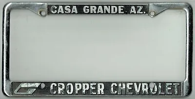 Casa Grande Arizona Gary Cropper Chevrolet Vintage GM Dealer License Plate Frame • $58