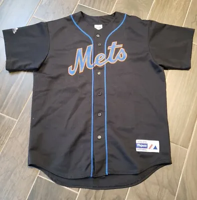 1998 - 2005 Majestic New York Mets Mike Piazza Jersey Black Size Large Men's  • $36.97