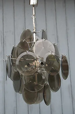 Exclusive Italian Chandelier 27 Discs Complete Attr. VISTOSI 1960's Mid-century  • $454.35