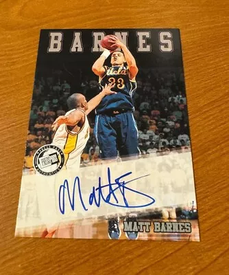 MATT BARNES 2002 Press Pass Silver Auto /100 • $7.99