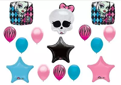 MONSTER HIGH SKULLETTE Zebra Balloons Birthday Party • $12.50
