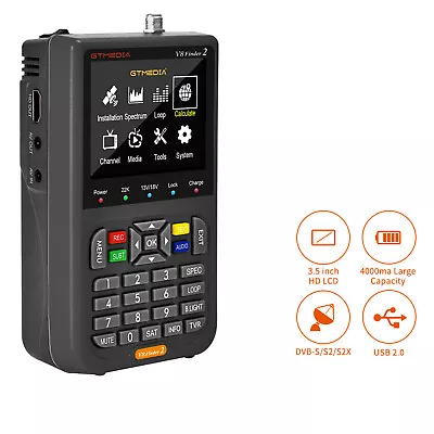 Upgrade V8 Finder2 Satellite Signal Finder DVB-S/S2/S2X H.265 Signals Sat • $130.27