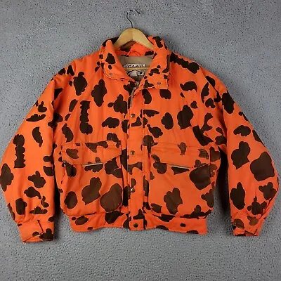 Vintage Cabela’s Whitetail Men’s Hunting Jacket Blaze Orange Camo Goretex Medium • $59.99