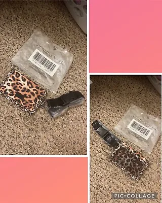 Victoria's Secret Pink Lanyard Bifold Wallet Mesh Leopard Animal Print NIP • $18