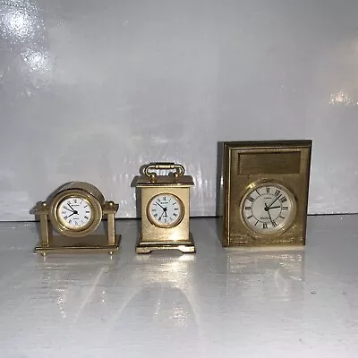 3 Bulova Miniature Clock Collection Lot Of 0503-0505 Plus • $64.71